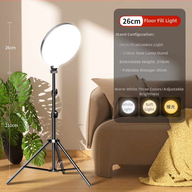 LED prstenové svetlo pre stolné nahrávanie | tri teplotné režimy, výkon do 10W, napájanie 5V, pre telefónne selfie a živé vysielanie