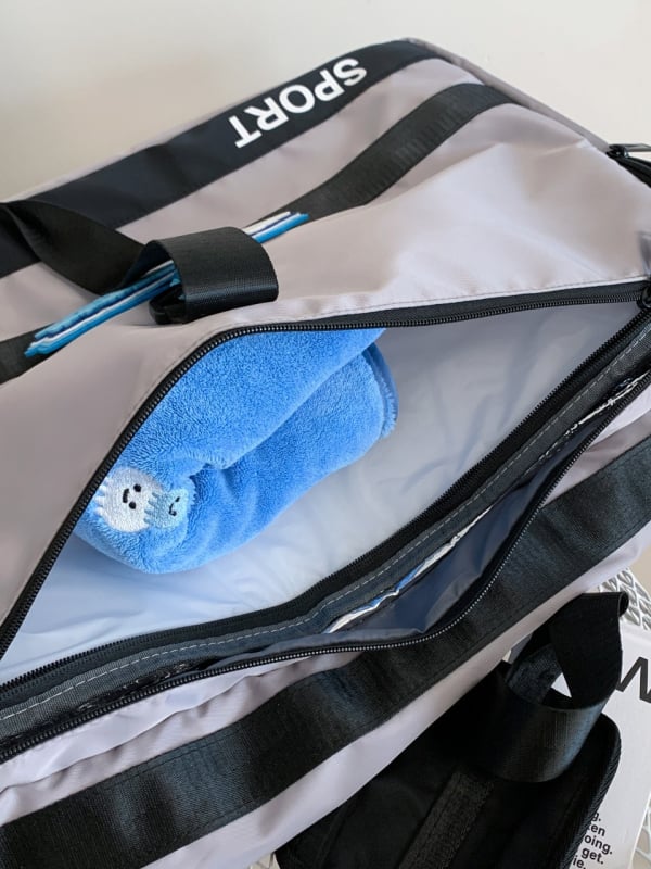 Badminton hátizsák nagy kapacitású, 36–55 L, száraz‑nedves rekesz, Oxford anyag, külön cipőrekesz, uniszex