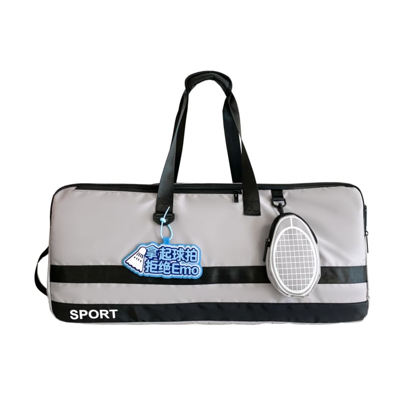 Badminton hátizsák nagy kapacitású, 36–55 L, száraz‑nedves rekesz, Oxford anyag, külön cipőrekesz, uniszex