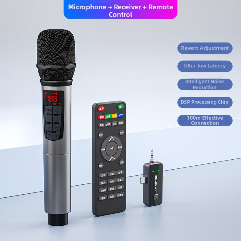 SK-619P: Všetko-v-jednom zvuková karta a mikrofón pre live streaming s monitorovaním, visenie na krku, frekvenčný rozsah 20Hz-20kHz, SNR ≥60dB, vstavaná batéria 300–500mAh, výdrž 8–12 h