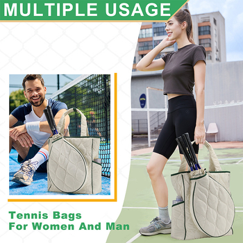 Torba za tenis i rekete, višefunkcionalna sportska torba za tenis i badminton