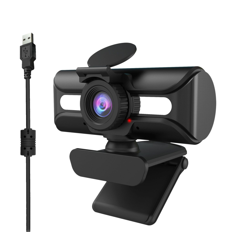 Webcam HD K20 cu autofocus, 1080p, USB 2.0, fără driver, microfon încorporat