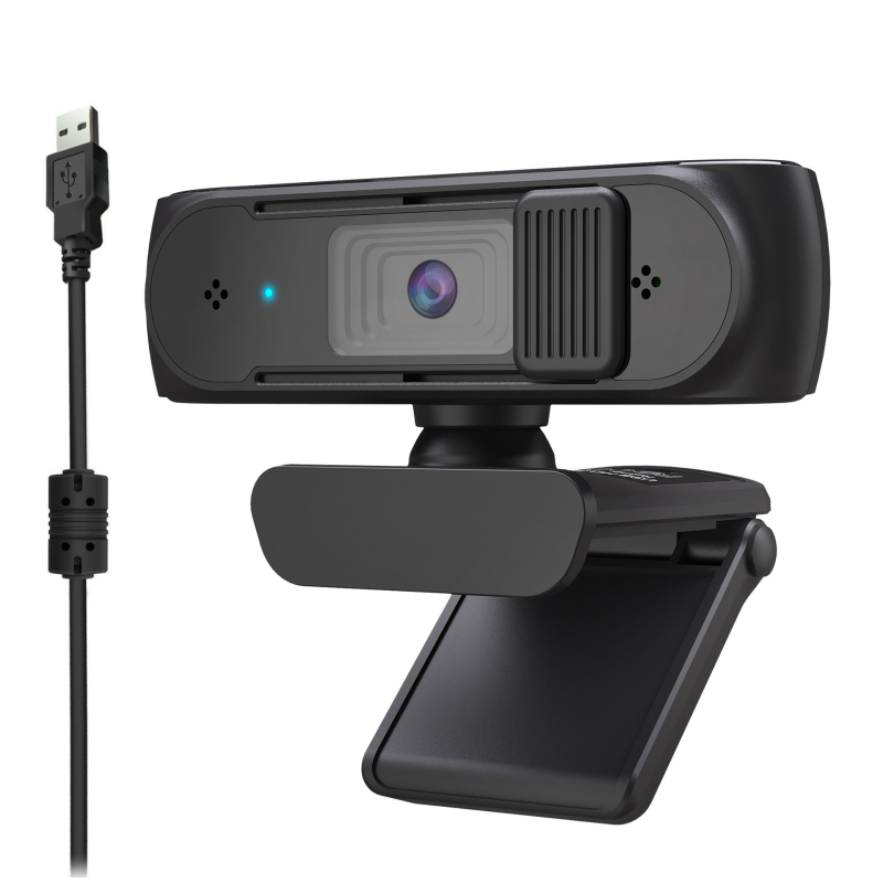 Webcam HD K20 cu autofocus, 1080p, USB 2.0, fără driver, microfon încorporat
