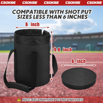 Shot Put Storage Bag – Oxford tkanina; Marka: Nothing; Za druge sportove s loptama (Bowling dodaci)