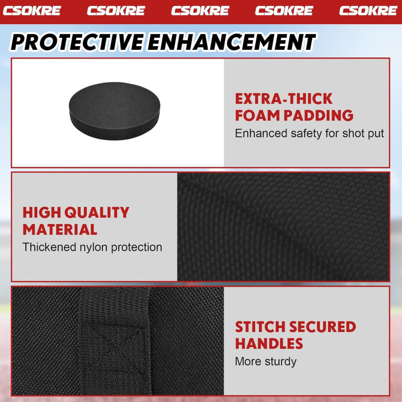 Shot Put Storage Bag – Oxford tkanina; Marka: Nothing; Za druge sportove s loptama (Bowling dodaci)