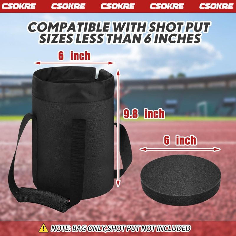 Shot Put Storage Bag – Oxford tkanina; Marka: Nothing; Za druge sportove s loptama (Bowling dodaci)