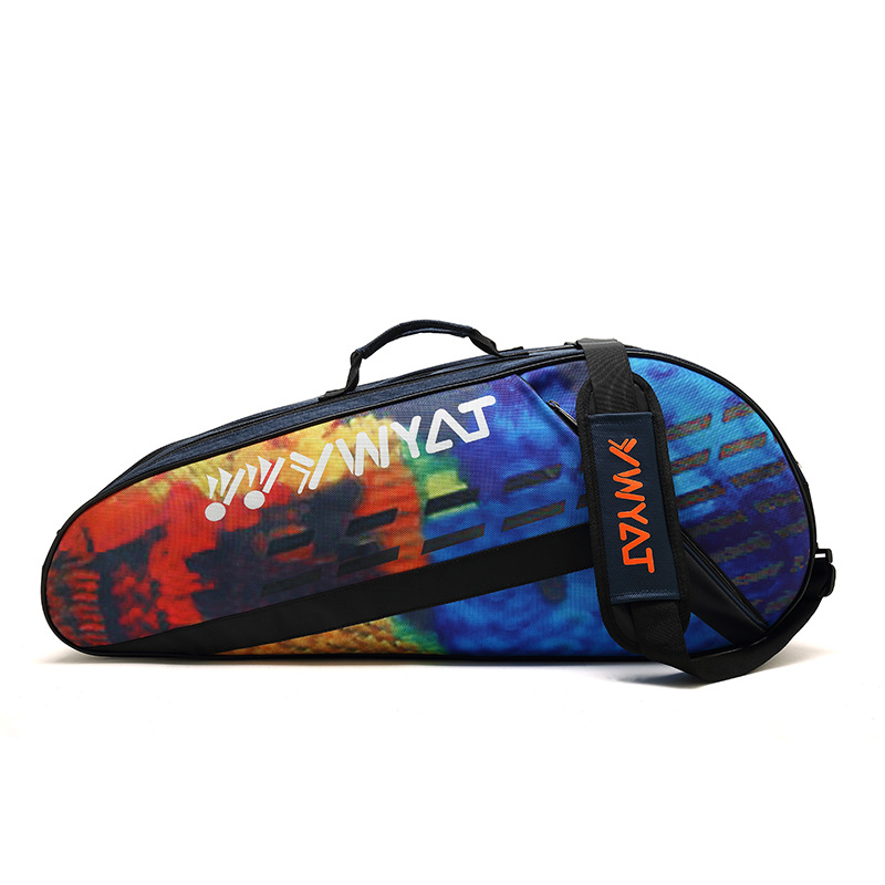 Torba za badminton i tenis, 3-djelni set, unisex ruksak s jednim ili dvostrukim ramenskim remenom, navlaka za reket, velika kapaciteta