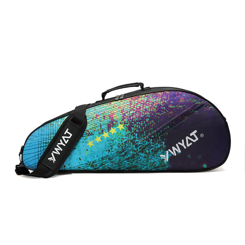 Torba za badminton i tenis, 3-djelni set, unisex ruksak s jednim ili dvostrukim ramenskim remenom, navlaka za reket, velika kapaciteta