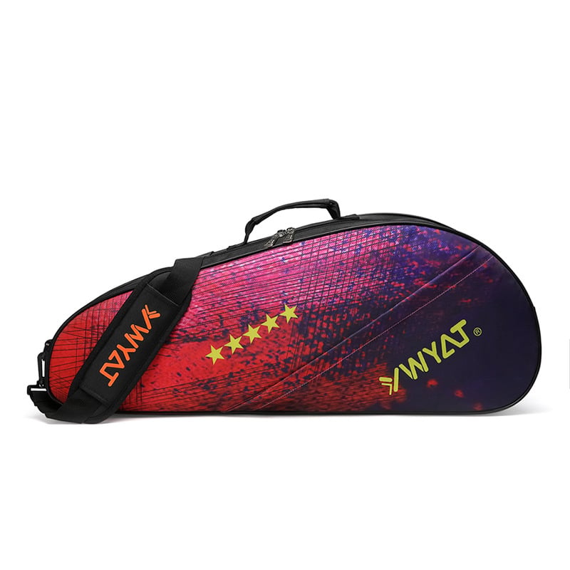Torba za badminton i tenis, 3-djelni set, unisex ruksak s jednim ili dvostrukim ramenskim remenom, navlaka za reket, velika kapaciteta