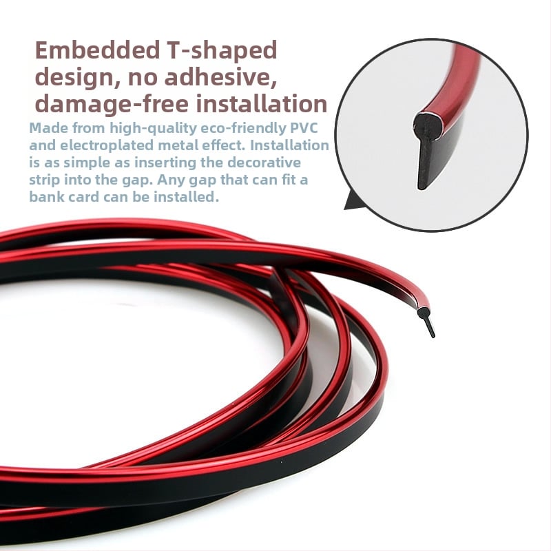 Világító, krómozott belső autó dekoratív csík; univerzális illesztés; márka Hollyhas; feldolgozás és testreszabás elérhető; alkalmas ablaksorhoz