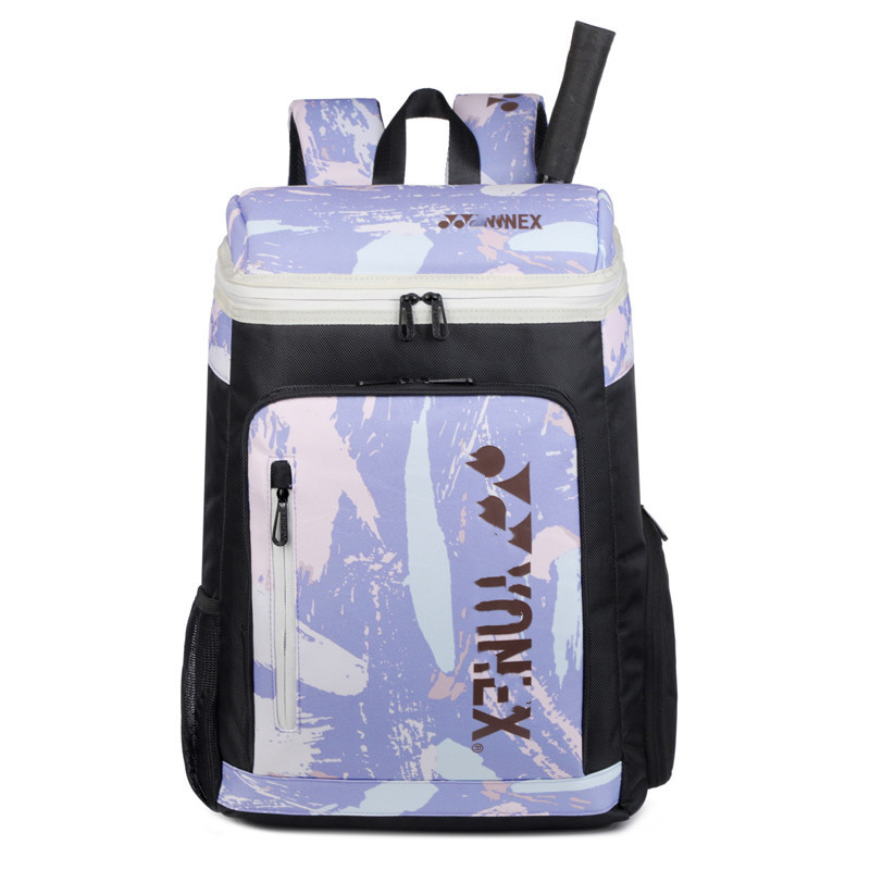 Uniszex sporttáska badminton és tenis számára, 36–55 L kapacitás, nylon anyag, 14 hüvelykes laptophoz kompatibil, légáteresztő vállpántok