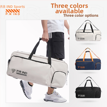 Pu Rui torba za badminton/tenis, četvrtastog oblika, velika kapaciteta, platno