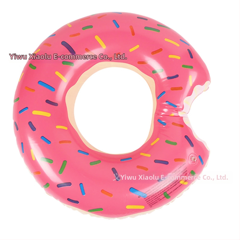 Nafukiva donut plutač za bazen za odrasle, ružičasta i smeđa PVC