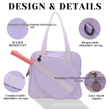 Taška na rakety pre pickleball — Oxford látka, značka XINGNAN; vhodná pre pickleball, stolný tenis, bedminton a ďalšie loptičkové športy