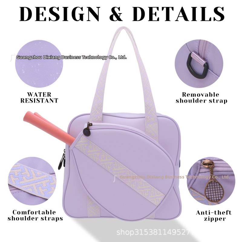 Taška na rakety pre pickleball — Oxford látka, značka XINGNAN; vhodná pre pickleball, stolný tenis, bedminton a ďalšie loptičkové športy