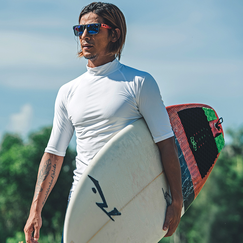 Muški kupaći kostim s kratkim rukavima, brzo se suši, za ronjenje, pogodan za ljeto, proljeće i jesen