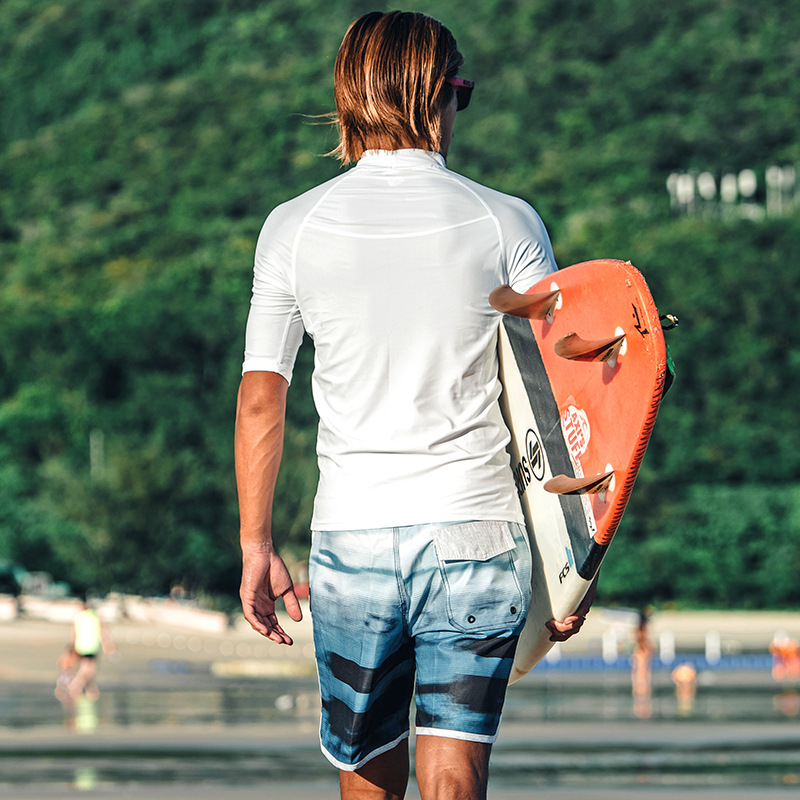 Muški kupaći kostim s kratkim rukavima, brzo se suši, za ronjenje, pogodan za ljeto, proljeće i jesen