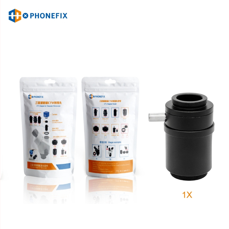 Adaptér kamery mikroskopu pre stereoskopický trinokulárny s C-mountom, rozširuje zorné pole