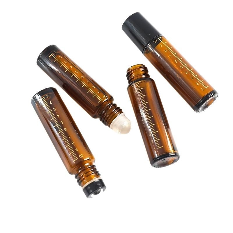 Pengyi sticlă de sticlă cu roller, protejată de lumină, pentru uleiuri esențiale, conținut net 10, portabil