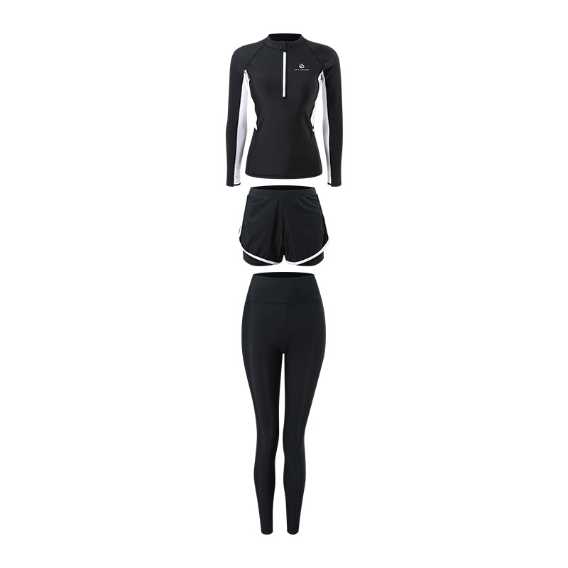 Ženski wetsuit s UV zaštitom, tkanina od mješavine kemijskih vlakana, karirani uzorak, za sve sezone, za ronjenje