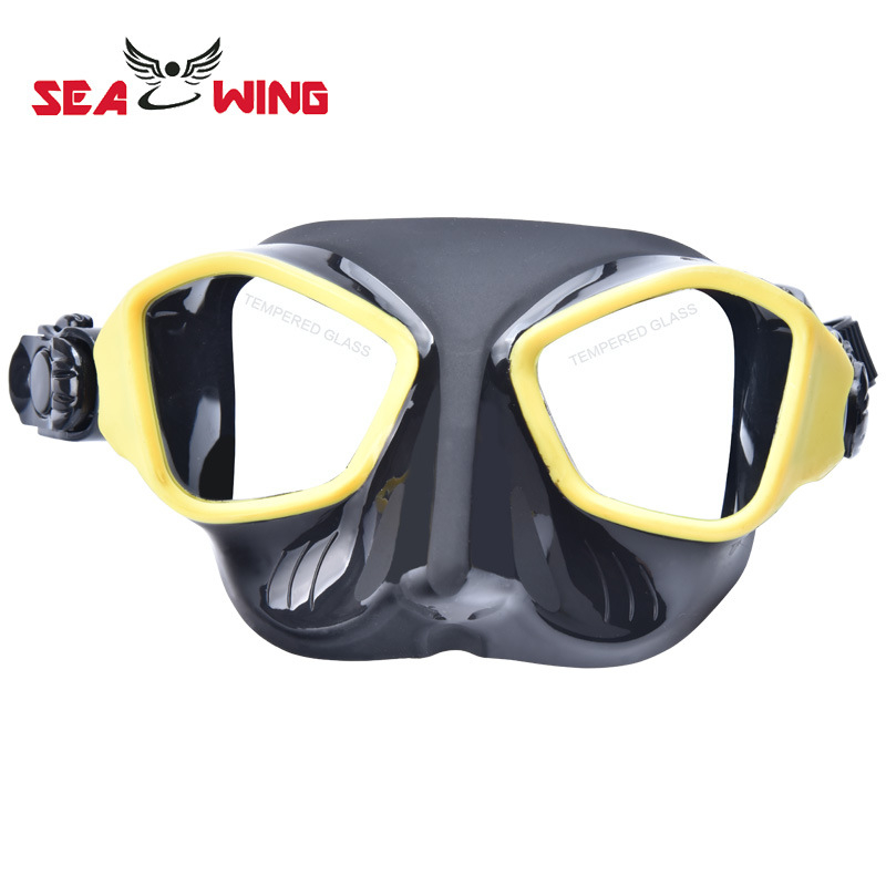 Maska za slobodno ronjenje za odrasle, Seawing Fast Fish, dizajn 3 u 1, anti-fog, leća od kaljenog stakla