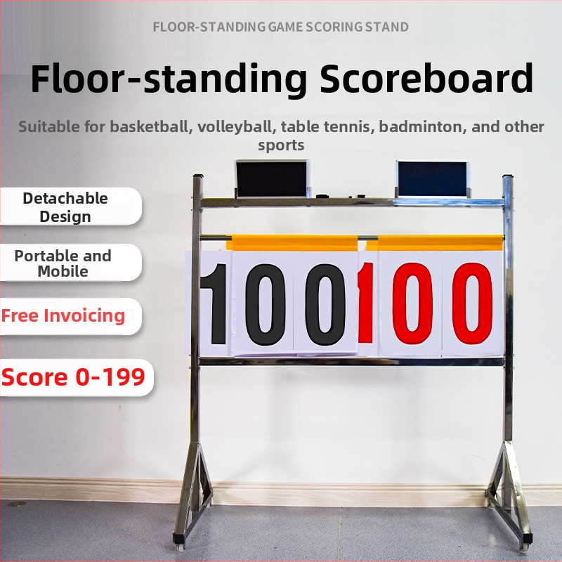 OME podlahové skóre tabuľa z nerezovej ocele pre basketbal a futbal s flip mechanizmom