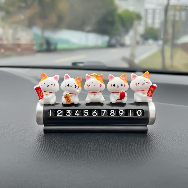 Fém autóparkolási tábla digitális kijelzővel és telefonszámmal, dekoratív autós tartó, rejtett típus