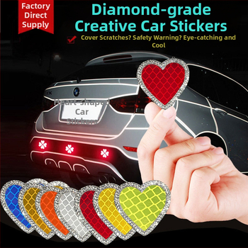 Shiny stickere reflectorizante cu diamante pentru mașini - adeziv cu strasuri, autocolant autoadeziv, model diamant
