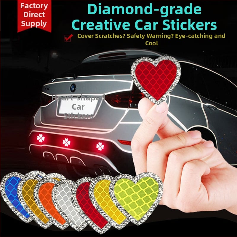 Shiny stickere reflectorizante cu diamante pentru mașini - adeziv cu strasuri, autocolant autoadeziv, model diamant