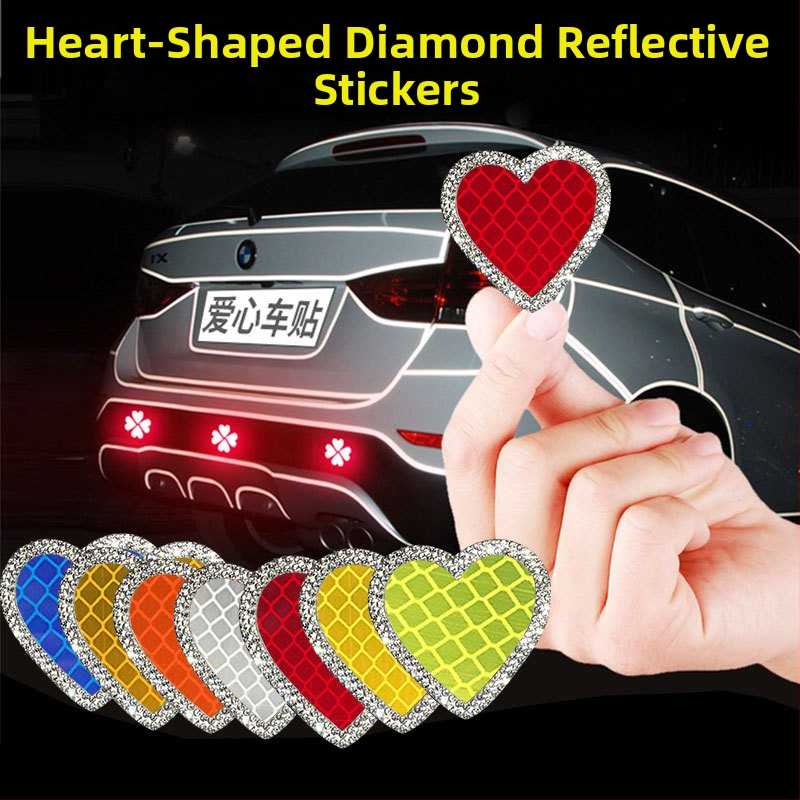 Shiny stickere reflectorizante cu diamante pentru mașini - adeziv cu strasuri, autocolant autoadeziv, model diamant