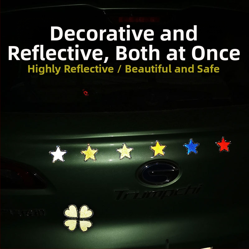 Shiny stickere reflectorizante cu diamante pentru mașini - adeziv cu strasuri, autocolant autoadeziv, model diamant