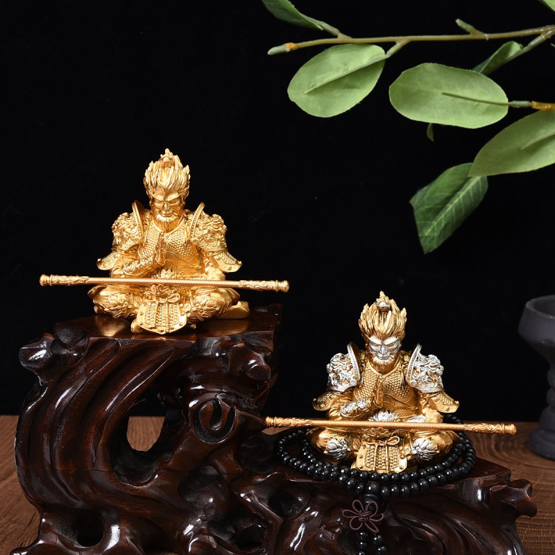 Sun Wukong figurica od smole – nacionalni trend stil, figurica za auto, dnevni boravak ili ured, poklon Tea Pet