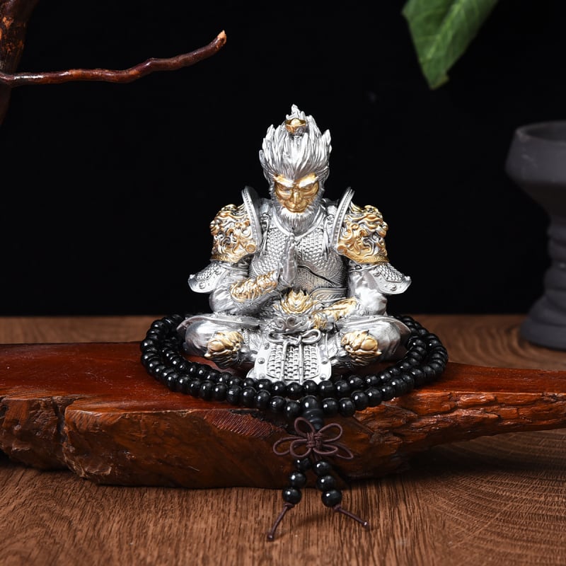 Sun Wukong figurica od smole – nacionalni trend stil, figurica za auto, dnevni boravak ili ured, poklon Tea Pet