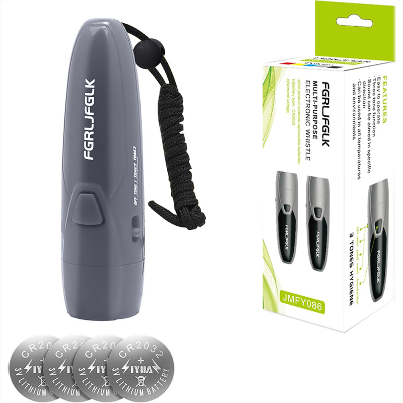 Електронна свирка за съдии – ABS, кутия 100 броя, възможност за печат на лого, персонализиране, подходяща за футбол, баскетбол, тенис на маса, бадминтон и плуване