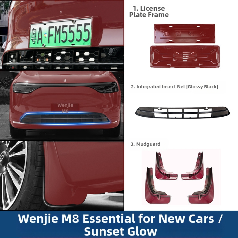 Control ze ABS plastový blatník pre Wenjie M8 – predný blatník na koleso, kompatibilný s Ask the World M8