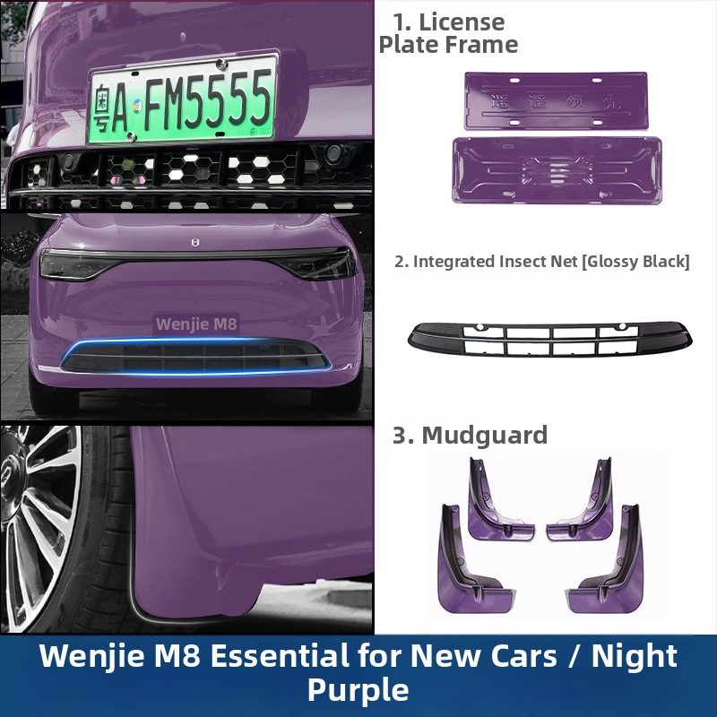 Control ze ABS plastový blatník pre Wenjie M8 – predný blatník na koleso, kompatibilný s Ask the World M8