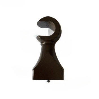 Szilárdfa függönyrúdtartó alap dekoratív fejjel – egy- és kettős tartó, univerzális illeszkedés, modern minimalista stílus