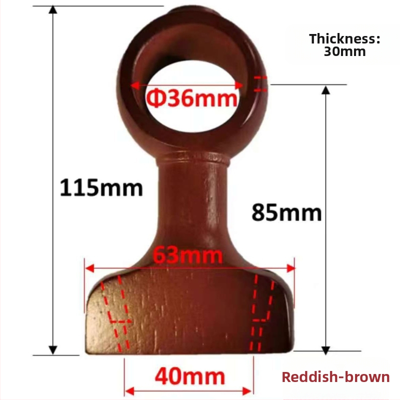 Drevená základňa držiaka závesu s dekoratívnym čelom – jednoprútikové a dvojprútikové konzoly, univerzálne použitie, moderný minimalistický štýl