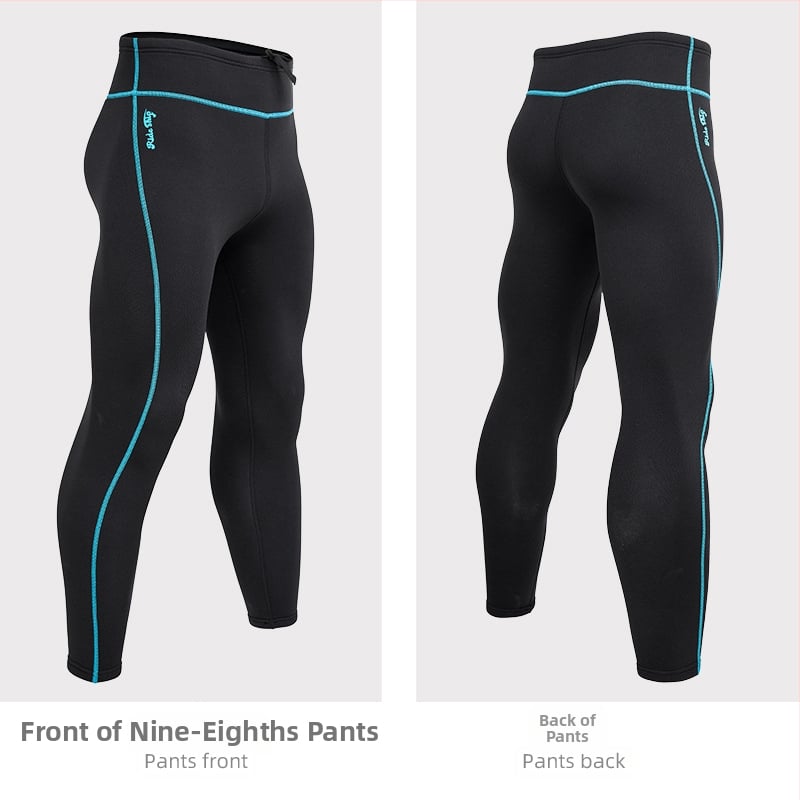 2 mm debeli podijeljeni potapljački hlače, unisex, tkanina od konopljine smjese, za zimu, za ronjenje i šnorkanje