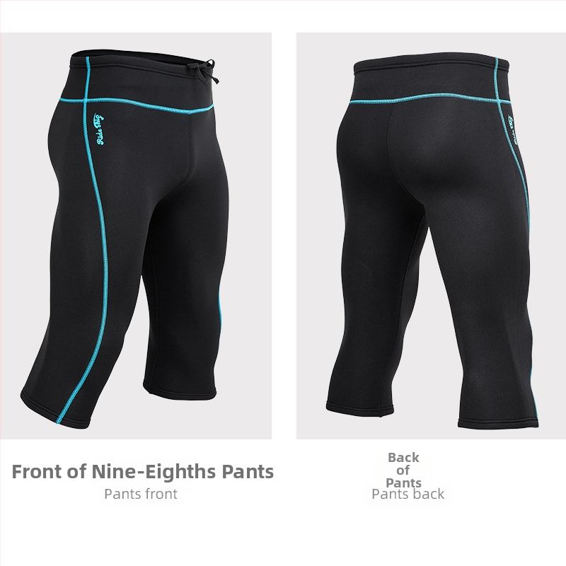 2 mm debeli podijeljeni potapljački hlače, unisex, tkanina od konopljine smjese, za zimu, za ronjenje i šnorkanje
