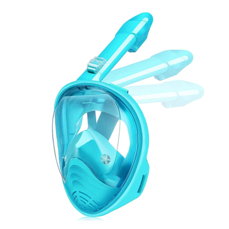 Dječja sklopiva maska za ronjenje s integriranim snorkelom, potpuno suhe plivačke naočale (ABS materijal; za djecu; OEM marka; ovlaštene privatne marke: Da)