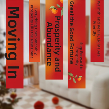 Tekstilni banner za novo domu za dnevnu sobu, prilagodljiva viseća dekoracija za ceremoniju useljavanja