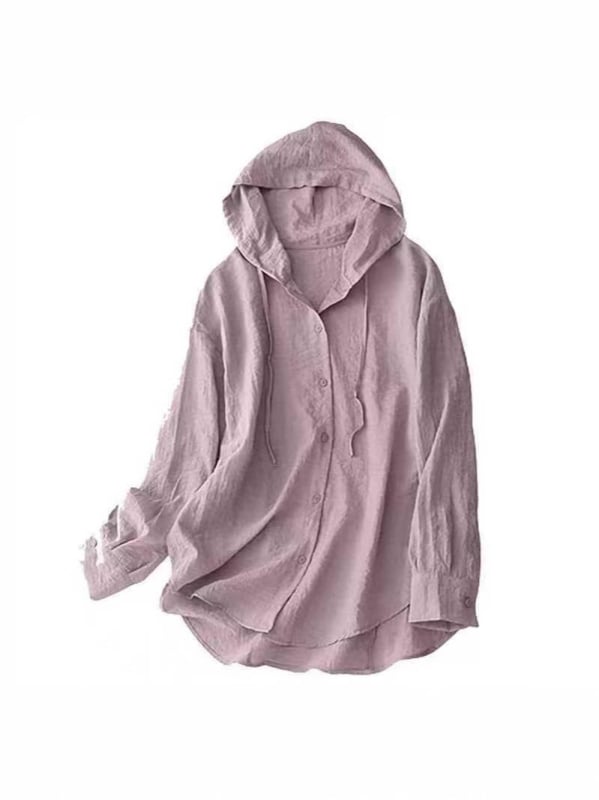 Jachetă subțire cu glugă pentru protecție solară, pentru femei (mâneci lungi, decolteu în V, poliester, subțire)