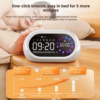 Inteligentni budilnik za studente s tajmerom i podsjetnicima visokog zvuka, USB budilnik s LED zaslonom