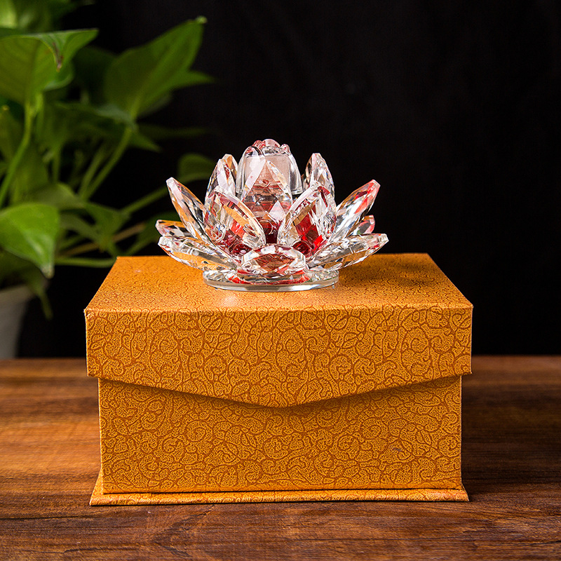 Κρυστάλλινο μπουκάλι αρώματος αυτοκινήτου με σχέδιο λωτού – αρωματοθεραπεία, διακόσμηση αυτοκινήτου - Polar Aromatherapy