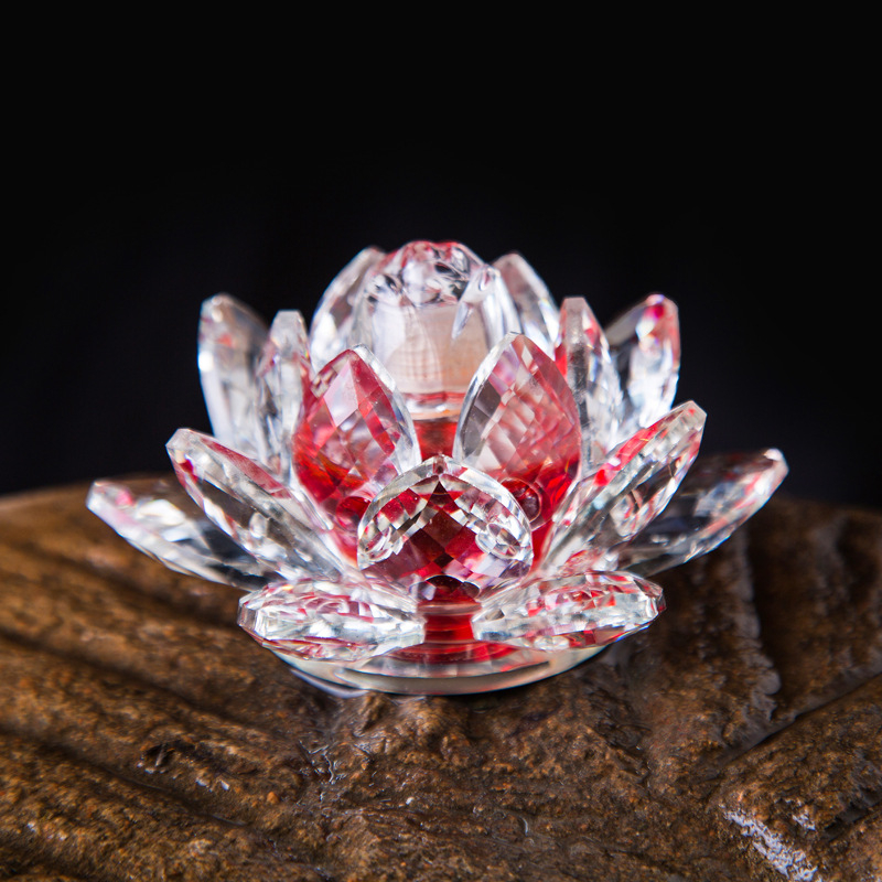 Κρυστάλλινο μπουκάλι αρώματος αυτοκινήτου με σχέδιο λωτού – αρωματοθεραπεία, διακόσμηση αυτοκινήτου - Polar Aromatherapy