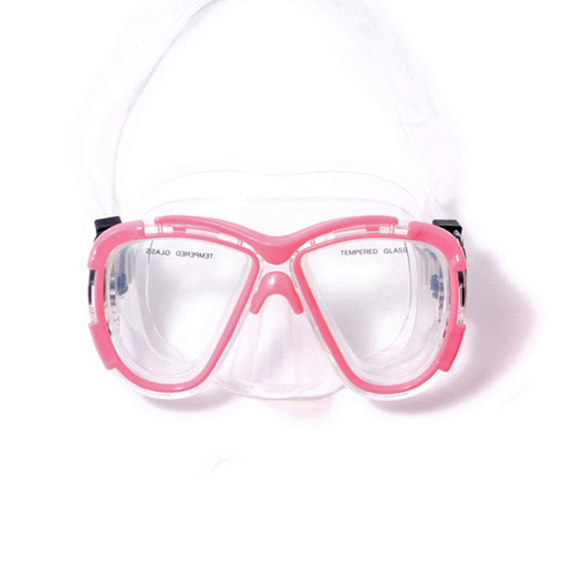 Unisex maska za snorkeling s silikonim okvirom i lećama od kaljenog stakla, mogućnost prilagodbe dioptrije, model 3266