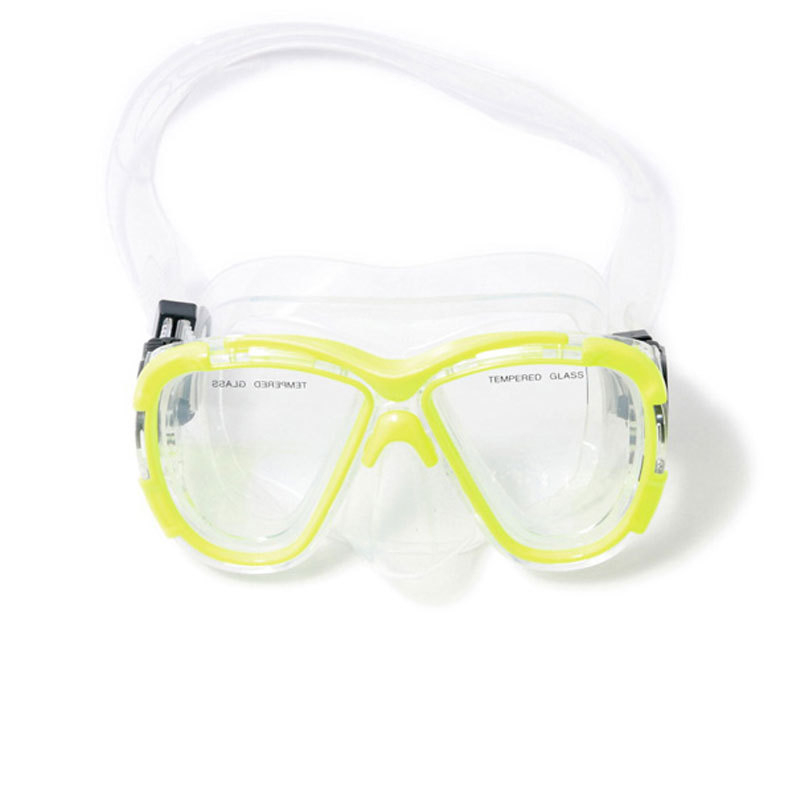 Unisex maska za snorkeling s silikonim okvirom i lećama od kaljenog stakla, mogućnost prilagodbe dioptrije, model 3266