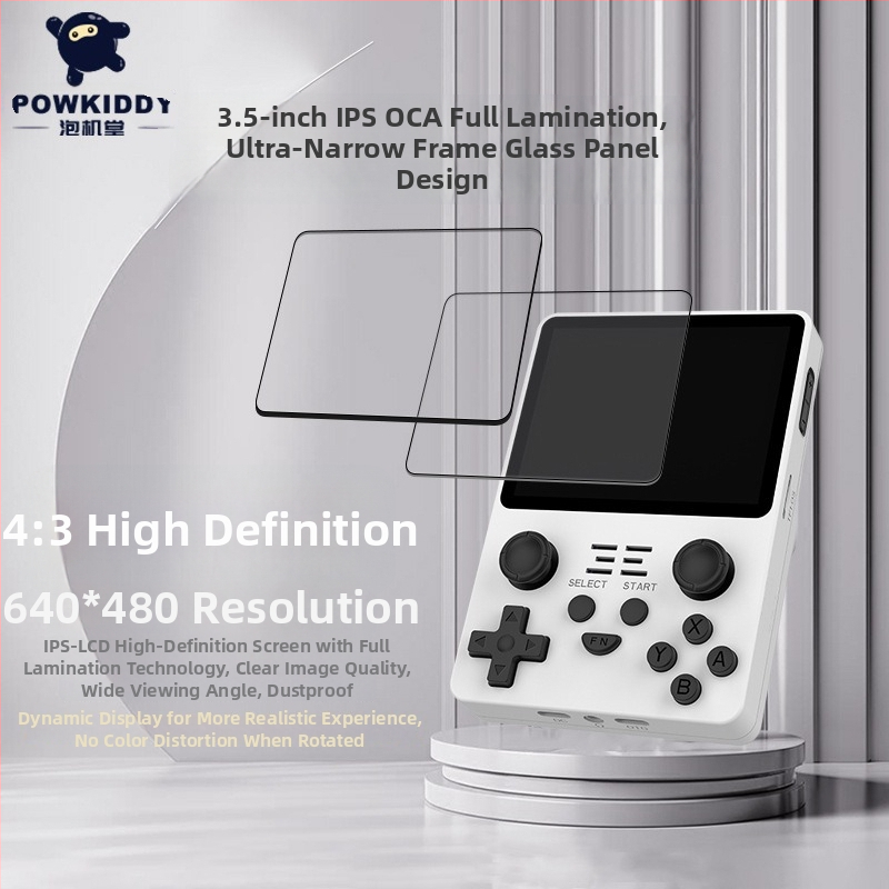POWKIDDY RGB20S prenosná open-source herná konzola, HD mini GBA arkáda s joystickom
