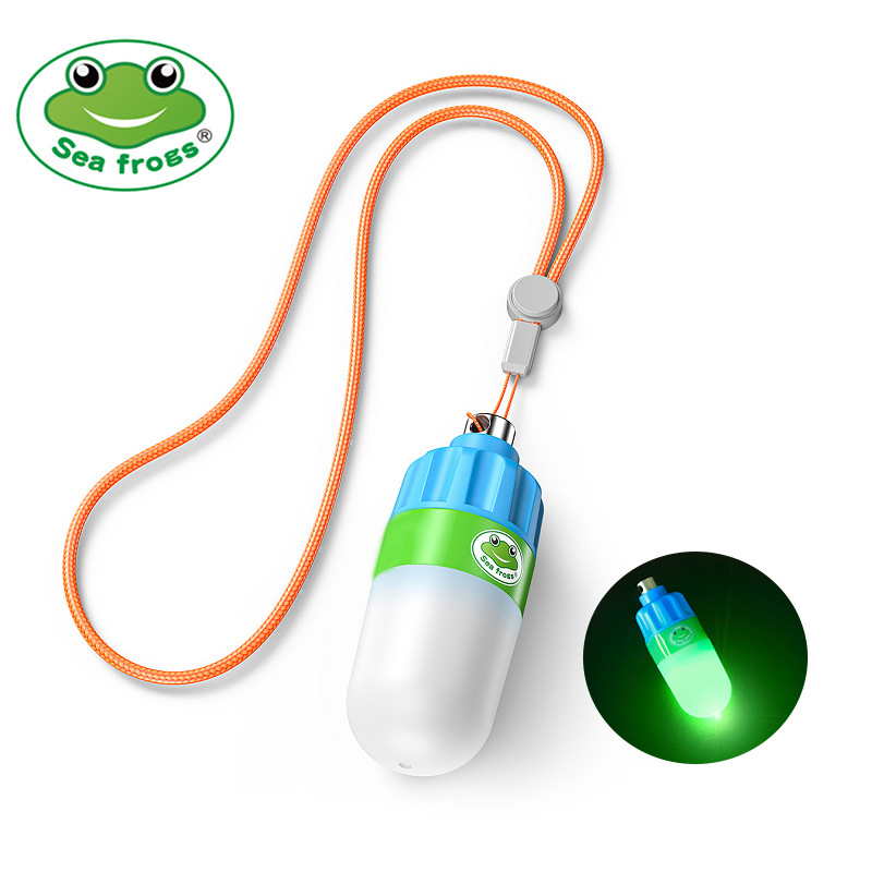 Seafrogs SOS Merülési jelzőfény — ABS kézi alatti fény, 60 m-ig vízálló, kísérő világítás merülésekhez, logó testreszabás elérhető